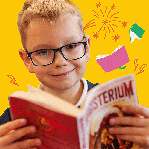 Fabian enjoys reading a book