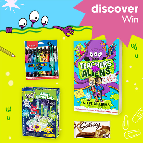 WIN! Draw your favourite teacher... duelling an ALIEN!