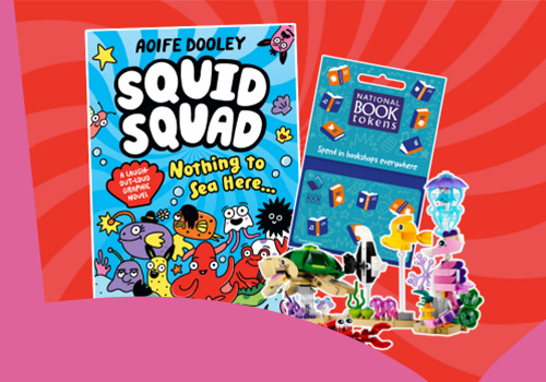 Win a copy of Squid Squad and a Sea Animals LEGO set – plus a £30/€40 National Book Token for young readers to spend